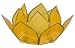 Natural Shell Tea Light Holder Mini Lotus - Dark Yellow