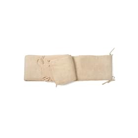 Baby Boum Super Soft & Extra Long Thick Padded Cot & Playpen Bumper (Sesame Beige, 28 X 400 cm)