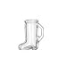Libbey-1.5 Oz. Plain Boot Shot Glass (97038LIB) Category: Whiskey and Spirits Glassware