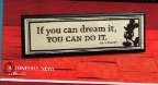 Hallmark Disney DNE9013 Walt Disney If YOU CAN Dream Plaque