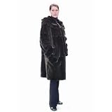 Mink Fur Jacket 3 4 Length w Scalloped Hood by Jackets