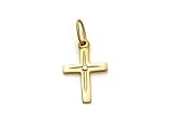 14kt gold medium cross with diamond charm