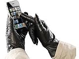 PEARL urban Touchscreen-Handschuhe aus Ziegenleder, für Herren, Gr. 8