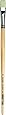 da Vinci Oil & Acrylic Series 7182 Top Acryl Paint Brush, Bright White Synthetic with Long Natural Polished Handle, Size 16