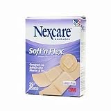 Nexcare Softn Flex Bandage, Assorted Sizes Latex Free, 35 Count Packages