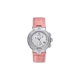 Concord 0310619 La Scala White Mother-of-Pearl Dial Leather Alligator Ladies Chronograph Watch