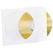 CD/DVD Sleeves, Tyvek, 100/Box