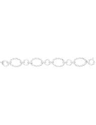 Sterling Silver Italian Fancy Bracelets Extra Long 8.25 AWSS-46-001825