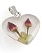 Double Rose Heart Pendant