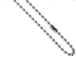316L Surgical Stainless Steel Chain/Necklace Ball Chain. 3mm ball. Lengths: 24", 26", 28"