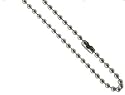 316L Surgical Stainless Steel Chain/Necklace Ball Chain. 3mm ball. Lengths: 24", 26", 28"