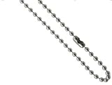316L Surgical Stainless Steel Chain/Necklace Ball Chain. 3mm ball. Lengths: 24, 26, 28