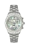 Citizen Solar Movement Chronograph Diamond Encrusted Mother-of-Pearl Dial Women's Watch #FB118056D