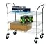 3 Shelf Cart, Chrome Plated, 18 in x 36 in, 37 in H