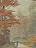 Along the Autumn Path Original Landscape Oil Painting