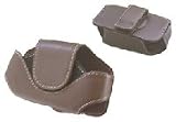 Brown Leather Carrying Pouch Case For Samsung a610, a650, a670