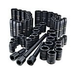 Craftsman 48 pc. Easy Read Impact Socket Set, 1/2 in. Dr. 3 BONUS Ext. Bars