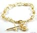 GORGEOUS 24k Gold Layered (GL) Rosary Genuine Crystal Crucifix Cross Beaded Bracelet