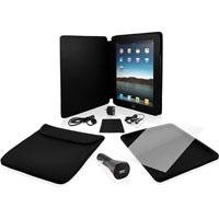 Ematic 9-in-1 EP101 iPad Accessory Kit Including Charger - Leather Case and Other Accessories