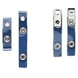 (Price/BX)Badge Clip, Mylar Strap, 100-Pack