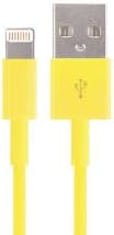 USB DATA CABLE for iPhone 6,6+, iphone 5s/5c/5 , iPad 4/5/mini, iPod Nano 7, etc. Pure Copper Wire Inside. yellow