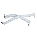 Vizi Coil Self Tying Spring Laces White Shoe/Boot Laces