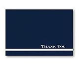 Midnight Blue Thank You Note Card and Envelope 24 sets