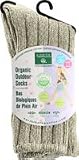 Earth Therapeutics Womens Organic Outdoor Sock, Green, 1 Pair