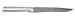 Rada Cutlery Utility/Steak Knife with Solid Cast Aluminum Handle (Brushed Finish) - Made in USA