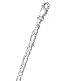 Image of Small Sterling Silver Figaro Chain