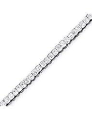 Sterling Silver CZ Bracelet - 7.25 Inch