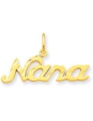 14k Gold Nana Charm