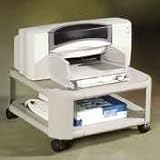 Mobile 2 Shelf Printer Stand, 8-1/2 High, Platinum PRE24050