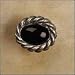 Braided Knot W/Stone (Anne at Home 530 Cabinet Knob 1.25 x 1.5 x 1 inches)