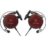 Lightweight Cherry Wood Clip-On Headphones