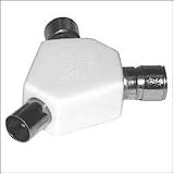 Electronics : Crystal Signal - Y Splitter Plastic Coaxial Adaptor