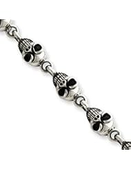 Sterling Silver Skull Bracelet