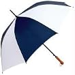 All-Weather&trade; Elite Series 60" Navy and White Auto Open Golf Umbrella