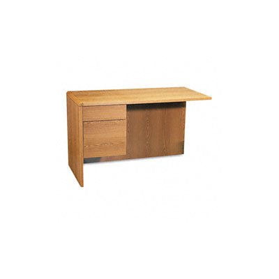 10600 Series Workstation Left Return, 3/4 Pedestal, Medium Oak, 48 x 24 (HON10616LMM)