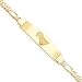 14K St. Louis Rams Satin Large Id Figaro Bracelet
