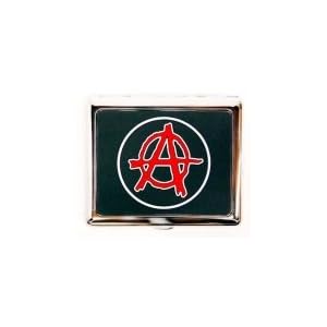 Outer Rebel Fashion Flasks and Smoking Accessories- Anarchy Stainless Steel Cigarette ID Case 100's...