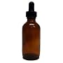 Empty Amber Glass Bottle with Dropper Cap 2 fl. oz.