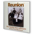 Reunion 9, Genealogy and Family Tree Software for Macintosh