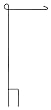 Metal Garden Flag Pole