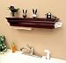 Healthy Shelf Plus Wooden Paper Towel and Wet Wipe Dispensing Shelf - Cherry Finish