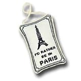 5 x 8 Petit Point Doorknob Pillow, Paris