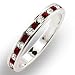 Women's Stone Band Garnet Swarovski.Crystal Ring, Size: 5-9