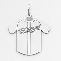 Sterling Silver Toronto Blue Jays Lg Jersey Charm
