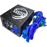 Aspire 600W DarkSide Alum Black PSU - Blue Sleeves