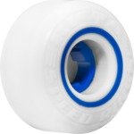 Ricta Speedrings White / Blue Skateboard Wheels - 53mm 81b (Set of 4)